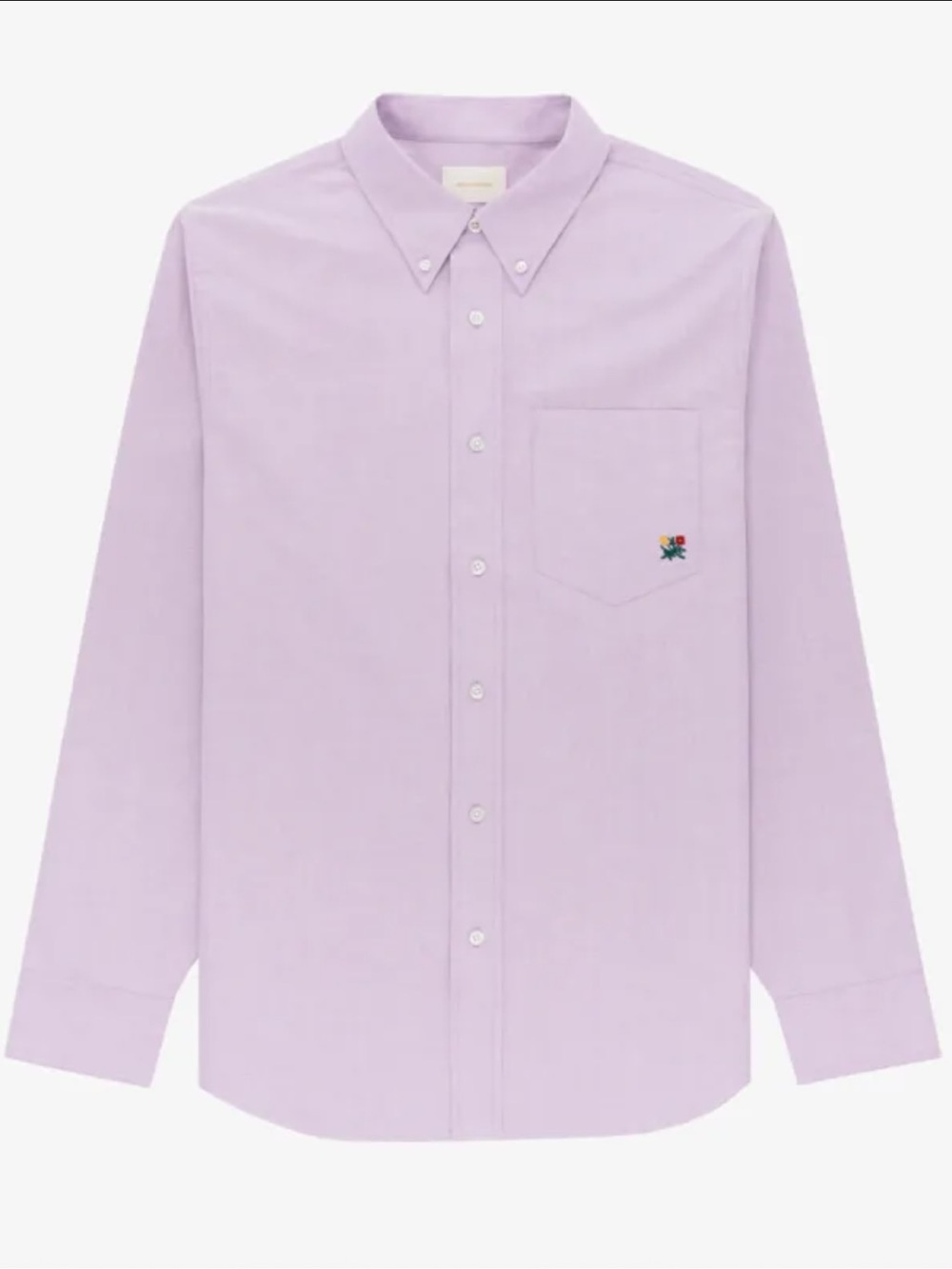 Aimé Leon Dore Men’s Crest Oxford Shirt Button Down Lavender Purple